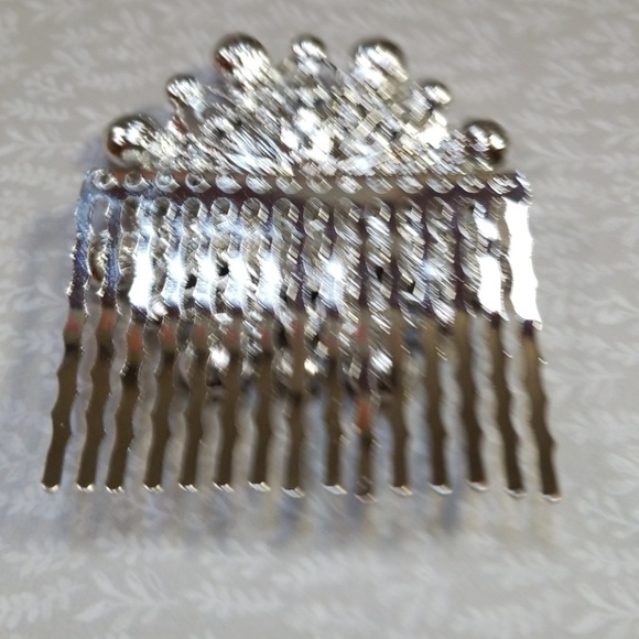 Rhinestone Hair Comb Flapper Deco Nouveau 1920's - Picture 4 of 8